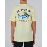 The Salty Crew Boys' Rooster Tee in The Banana Colorway