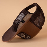 The Texas Hill Country Provisions Six String Trucker Hat in Toasted Pecan Brown