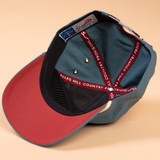 The Soft Serve 6 Panel Flat Peak Cap in Americana Blue