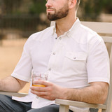 The Texas Standard Men's Short Sleeve Western Field Shirt in the Llano Colorway