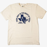 Armadillo World Headquarters Deep in the Heart T-Shirt in White colorway