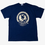 Armadillo World Headquarters Globeadilllo Reverse Color T-Shirt in Navy colorway