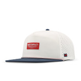 Melin Hydro Coronado Brick Snapback Hat in America camo front view