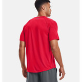 Under Armour Men's Tech 2.0 Short Sleeve in Red / Graphite colorway