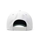 Melin Odyssey Links Hydro Snapback Hat White and Green front view