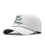 The Melin Odyssey Links Hydro Snapback Hat in White and Green