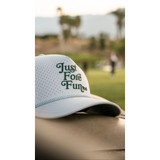 Melin Odyssey Links Hydro Snapback Hat White and Green back view