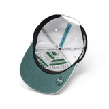 Melin Odyssey Links Hydro Snapback Hat White and Green detail view