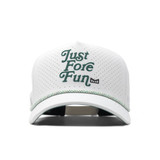 The Melin Odyssey Links Hydro Snapback Hat in White and Green