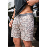 The Burlebo Men's Athletic Performance Shorts in Deer Camo