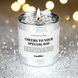 Candier Cheers To Your Special Day Candle