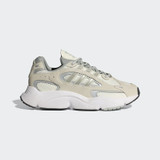 The Adidas Women's Ozmillen Shoes in Ivory White, Wonder Silver, Core Black