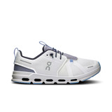The On Running Kids' Cloud Sky Shoes in Undyed White and Alloy
