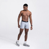 The Saxx Men's DropTemp™ Cooling Mesh Boxer Briefs in Heather Grey