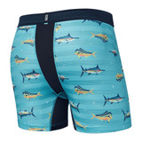 The Saxx Men's DropTemp™ Cooling Mesh Boxer Briefs in Turquoise