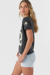 O'Neill Women's Retro 52 Tee in Washed Black colorway