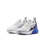 The Nike Big Kids' Air Max 270 Shoes in Vast Grey and Blue