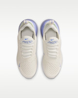 The Nike Big Kids' Air Max 270 Shoes in Sail and Light Thistle