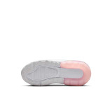 The Nike Little Kids' Air Max 270 Shoes in Light Smoke and Pink Foam