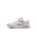 The Nike Little Kids' Air Max SC Shoes in White and Pink