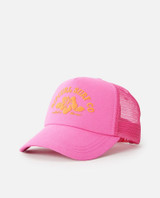 Rip Curl Women's Mixed Revival Trucker Hat in Pink colorway