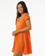 Rip Curl Women's Premium Surf Dress in bright orange