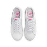 The Nike Big Kids' Court Legacy Sneakers in White and Pinksicle