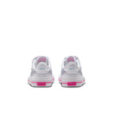 The Nike Little Kids' Court Legacy Sneakers in White and Pinksicle