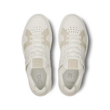 The On Running Women's The Roger Clubhouse Shoes in the White and Sand Colorway