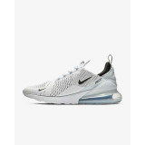 Nike Men's Air Max 270 Shoes White and Black three-quarter view