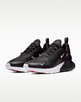 Nike Men's Air Max 270 Shoes Black and White heel detail