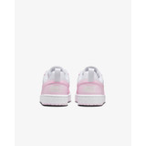 The Nike Big Kids Court Borough Low Recraft Shoes in Pink and White