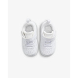 The Nike Toddlers' Court Borough Low Recraft Shoes in Triple White