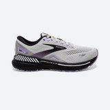 The Brooks Women's Adrenaline GTS 23 Running Shoes in Grey and Purple