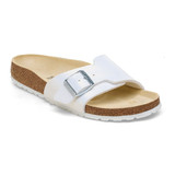 The Birkenstock Women's Catalina Birko-Flor Embossed Sandals in White