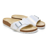 The Birkenstock Women's Catalina Birko-Flor Embossed Sandals in White