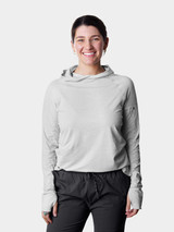 Duck Camp Women's Rockport Hoodie in Heathered Silver King