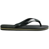 Havaianas Men's Brazil Logo Sandals Green Olive side view