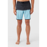 O'NEILL MEN'S TRVLR NOMAD SCALLOP 19" BOARDSHORTS IN BLUE FADE COLORWAY