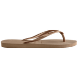 Havaianas Women's Slim Flip Flops Rose Gold side view