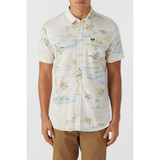 O'NEILL MEN'S OASIS ECO MODERN FIT SHIRT IN CREAM COLORWAY