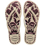 The Havaianas Women's Slim Tucano Flip Flops in Beige