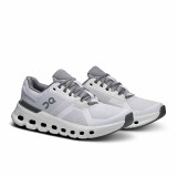 The On Running Women's Cloudrunner 2 Running Shoes in the Frost and White Colorway