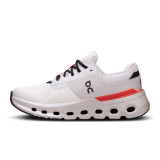 The On Running Women's Cloudrunner 2 Running Shoes in the White Sand Colorway