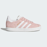 Adidas Little Kids' Gazelle Sneakers in Icey Pink/Cloud White colorway