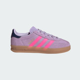 adidas Little Kids' Gazelle Sneakers Powder Plum/Lucid Pink flat lay