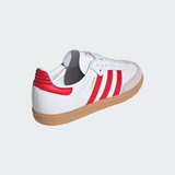 The Adidas Big Kids' Samba OG Sneakers in White and Red