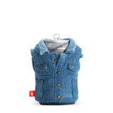 Puffin Drinkwear The Denim Vest Merica Koozie red white and blue detail
