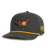 Sendero Provisions Co. Yardbird Snapback Hat Charcoal angled view
