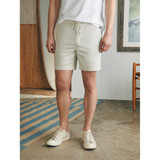 The Faherty Men's Essential Drawstring Shorts in Birch White